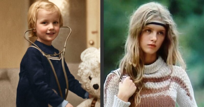    Юная Юлия Иванова в детские годы, когда она еще не помышляла об актерской карьере.