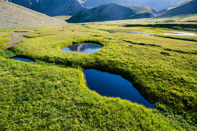 Озерные истоки реки Гарачай на склонах Бабадага