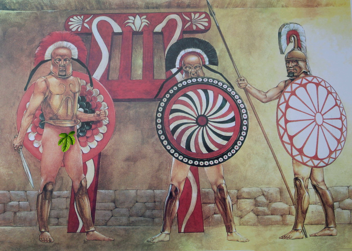 Спартанские цари возле доканы. Художник Р. Хук.