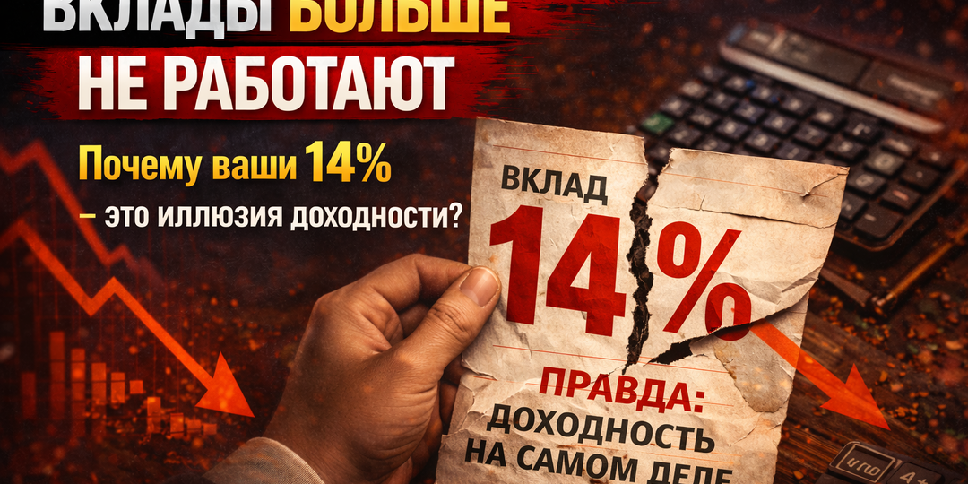 Вклады больше не работают? Почему ваши 14% - это иллюзия доходности