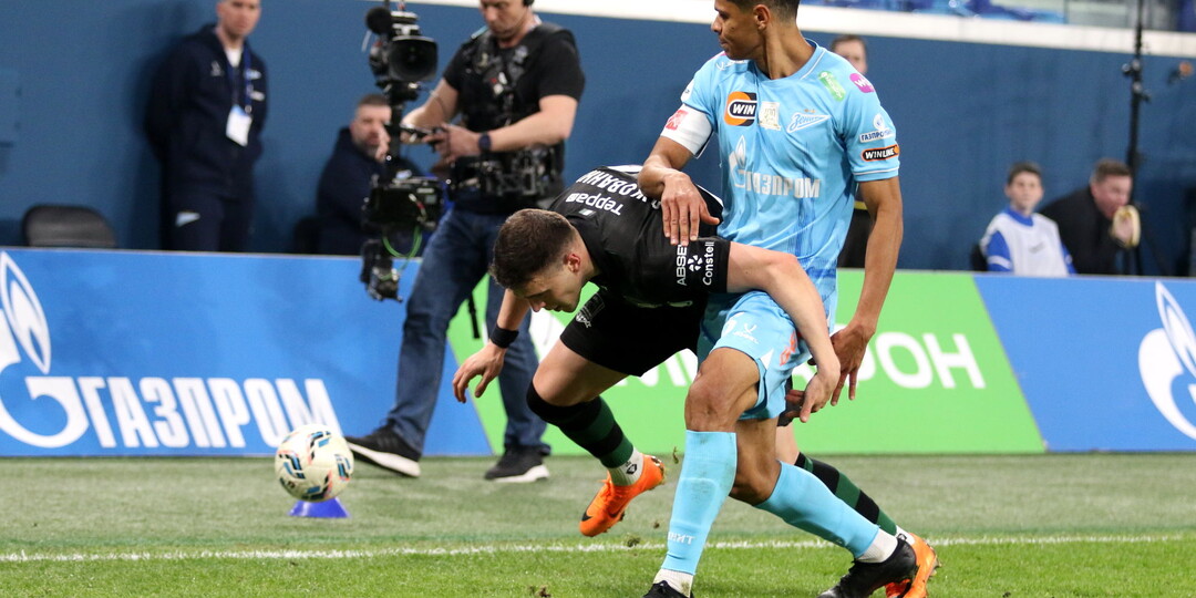 "Зенит" и "Краснодар" сыграли вничью, со счетом 1:1