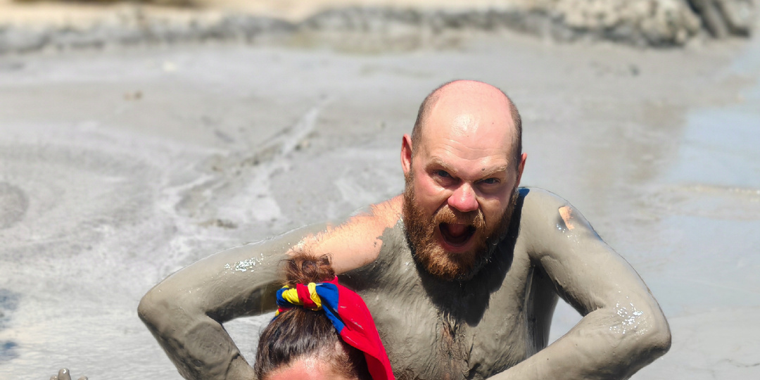 Повалялись в грязи на Тринидаде 😁🇹🇹Мой первый грязевой вулкан в жизни