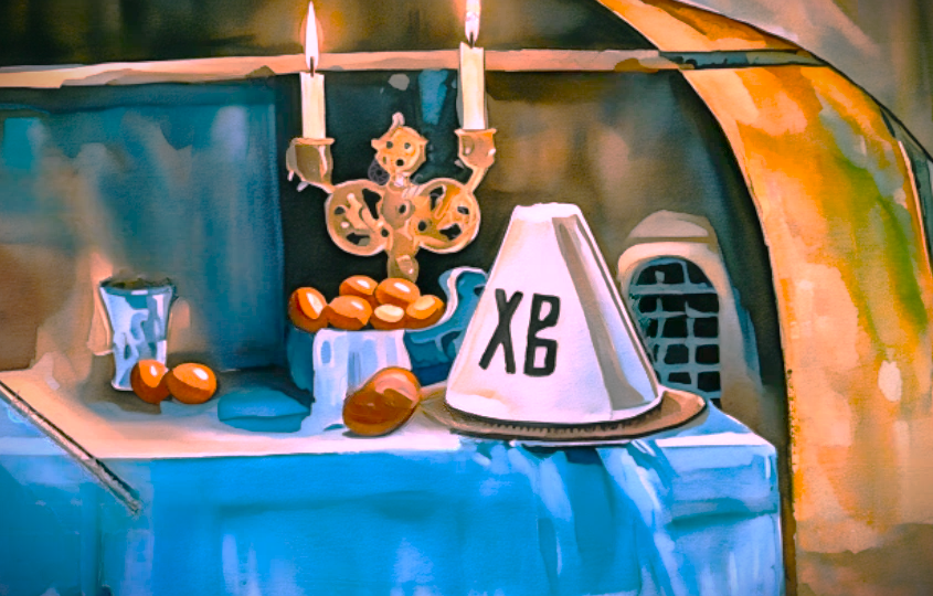 Пасхальная ночь в русской деревне