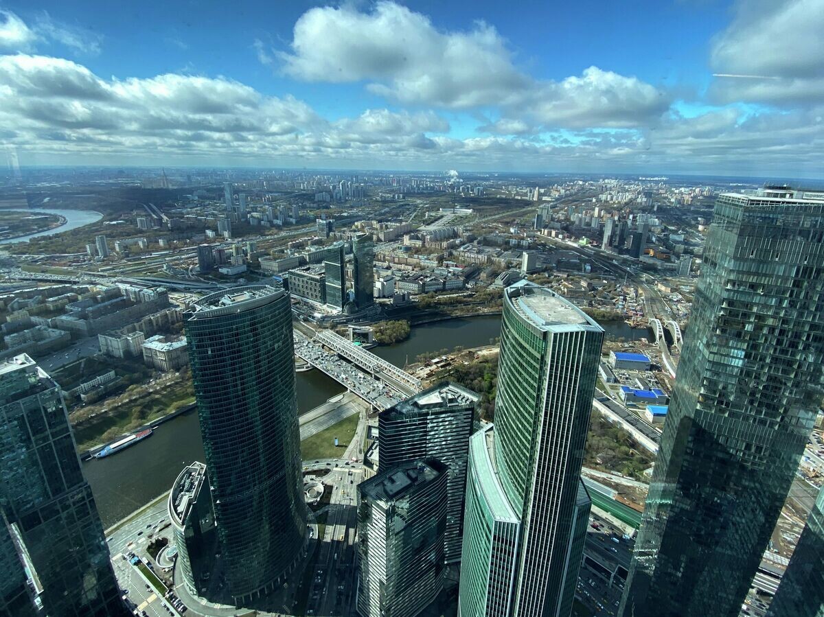    Вид с самой высокой площадки комплекса "Башня Федерация" | © РИА Новости / Максим Блинов