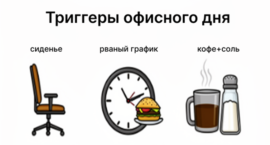 То, что к вечеру раздувает живот