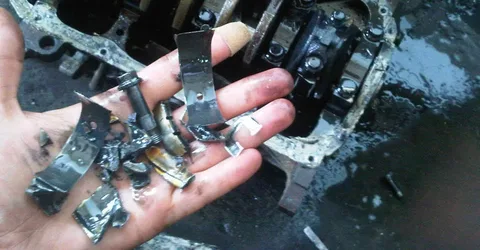 Вкладыши после разноса дизеля