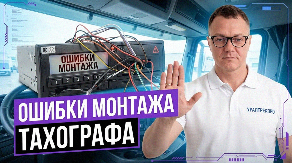    Этапы монтажа и подключения тахографа в кабине грузовика