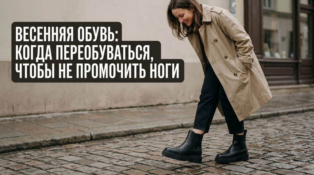    Как выбрать время для перехода на весеннюю обувь, чтобы ноги оставались сухими. Носим Сутками