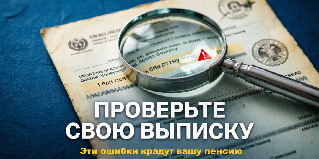 Проверьте свою выписку из СФР прямо сейчас: 7 пунктов, где прячутся ошибки, крадущие вашу пенсию