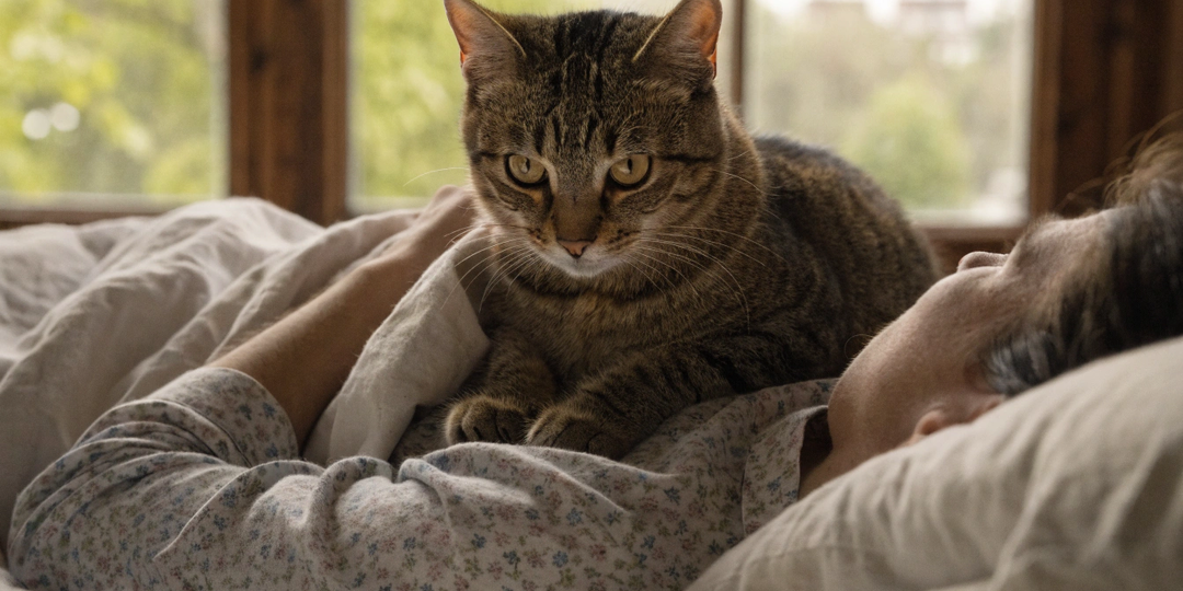 Кошка будит вас в пять утра каждый день — и это совсем не случайность