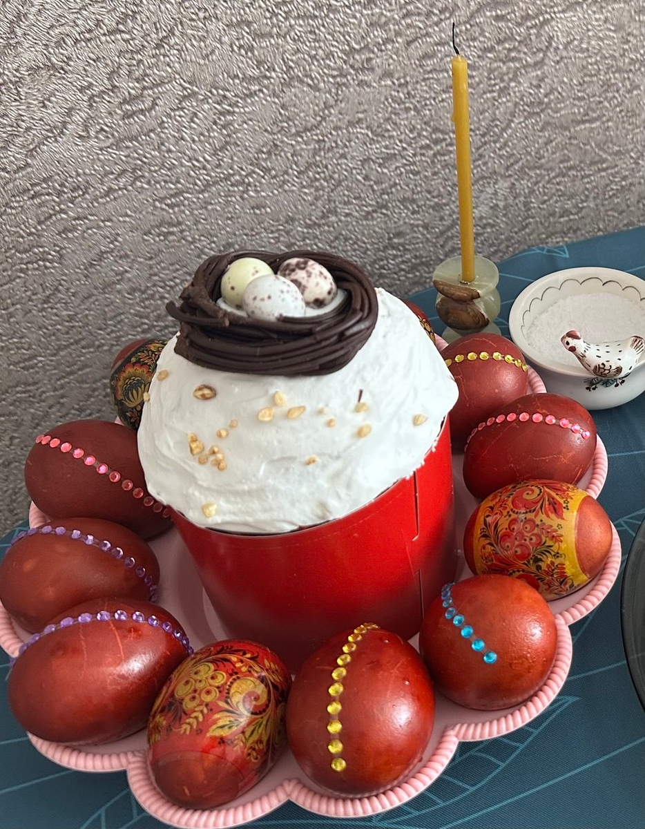 Апельсиновый кулич. Фото автора