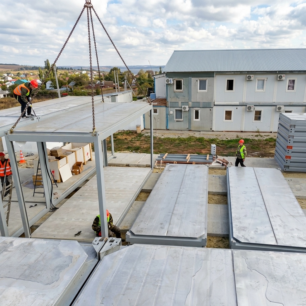 Минимум строительных работ на площадке, все модули изготавливаются в заводских условиях