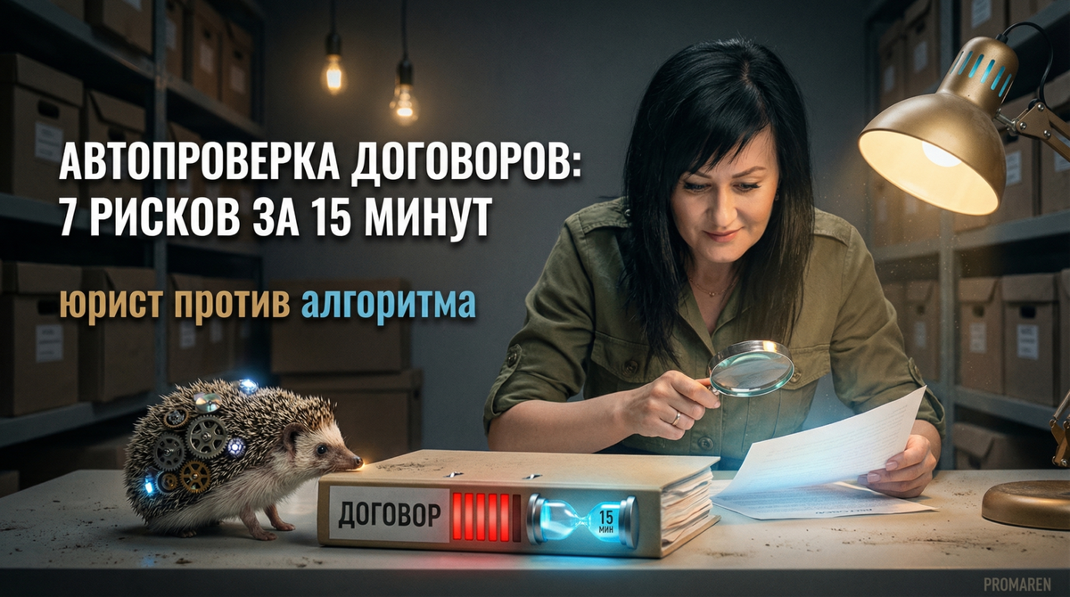    Сервис находит 7 типов рисков в договоре — настройка за 15 минут | Марина Погодина, PROMAREN Марина Погодина