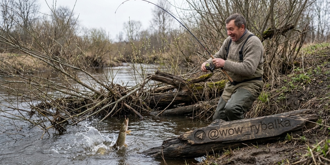 Малые реки в апреле: где клюёт, когда на больших — полный ноль