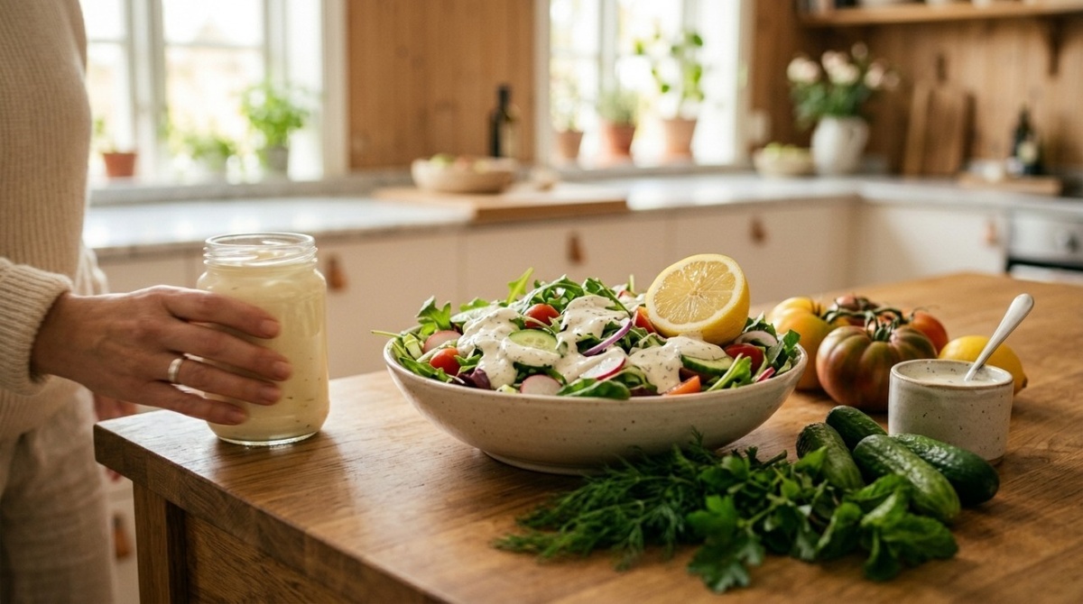 Майонез на кухне и лёгкий салат как альтернатива привычным продуктам