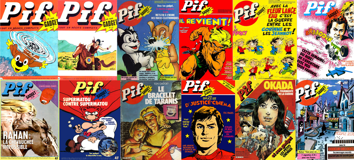 Обложки журнала Pif Gadget