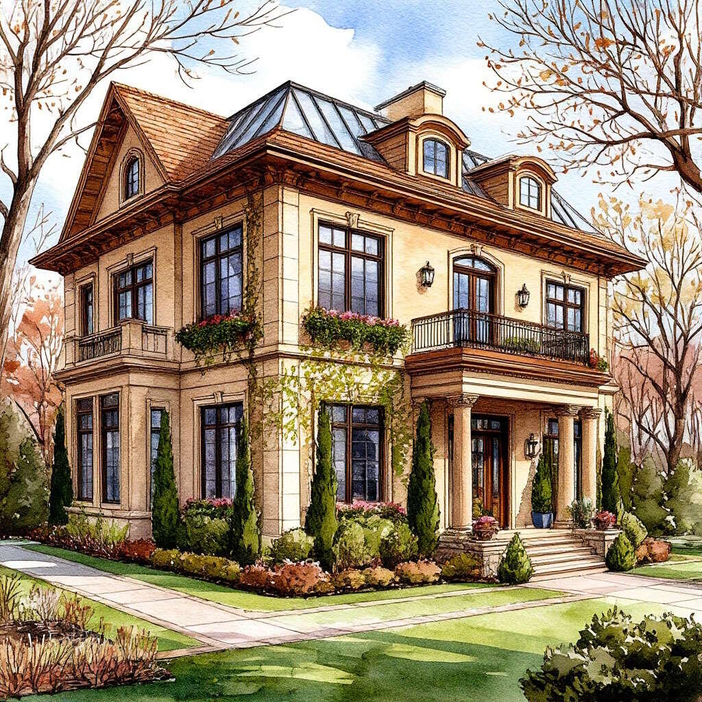 Дом Куликовых представлял собой двухэтажный особняк в стиле «зелёной» архитектуры.