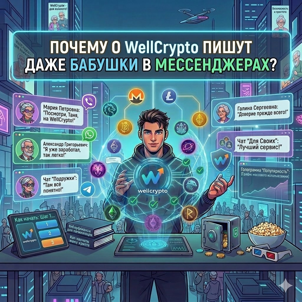 Почему о WellCrypto пишут даже бабули в мессенджерах?
