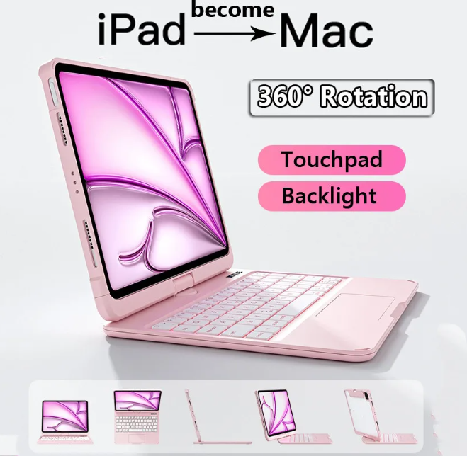 Чехол для планшетов и клавиатуры Ifacemall Magic прозрачный пластик