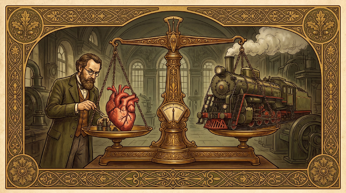 Энергия сердца: как биологический орган соревнуется в мощности с паровыми машинами