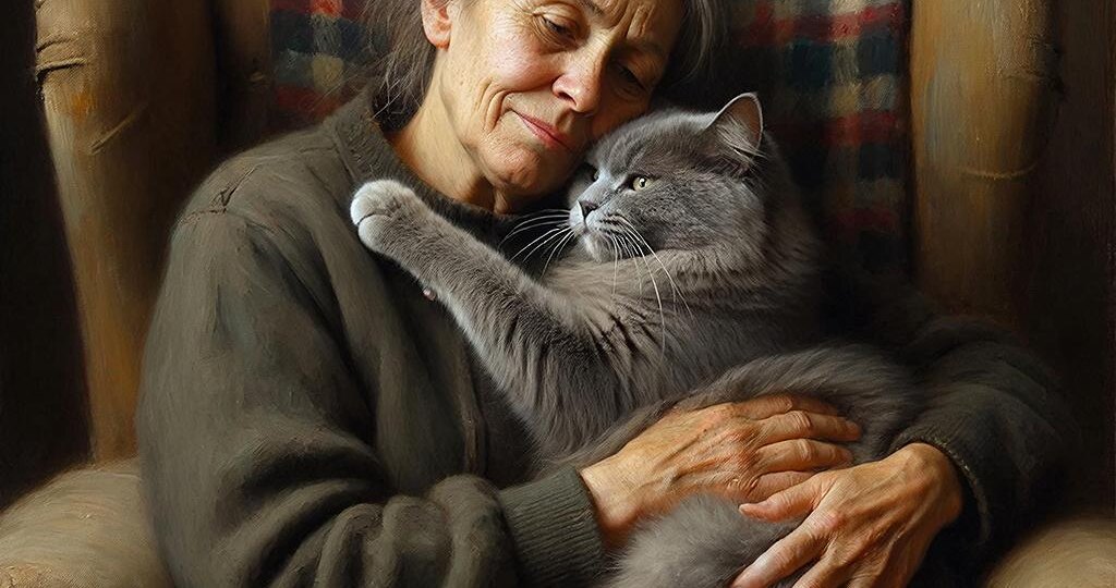 55-летняя вдова не разговаривала 4 месяца. Пока кот не сделал то, на что не решились люди