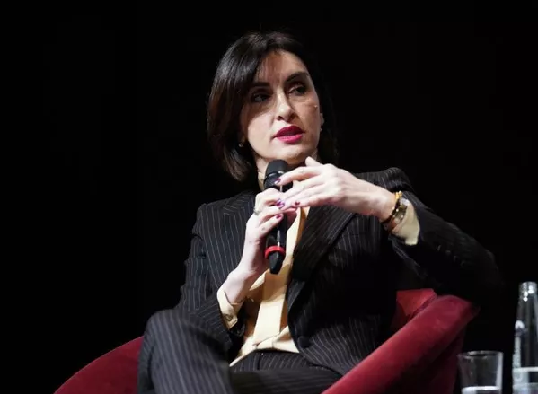 Министр иностранных дел Грузии Мака Бочоришвили на одной из панелей Мюнхенской конференции.