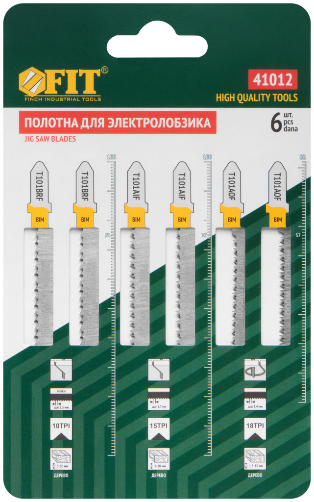 Полотна для электролобзика FIT арт. 41012