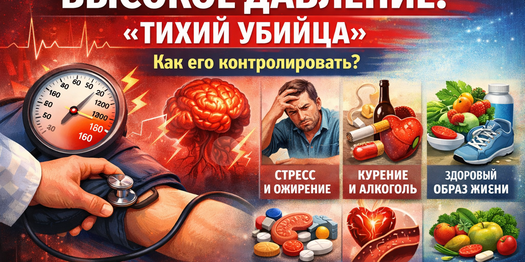 Высокое давление: почему врачи называют его «тихим убийцей» и как его контролировать