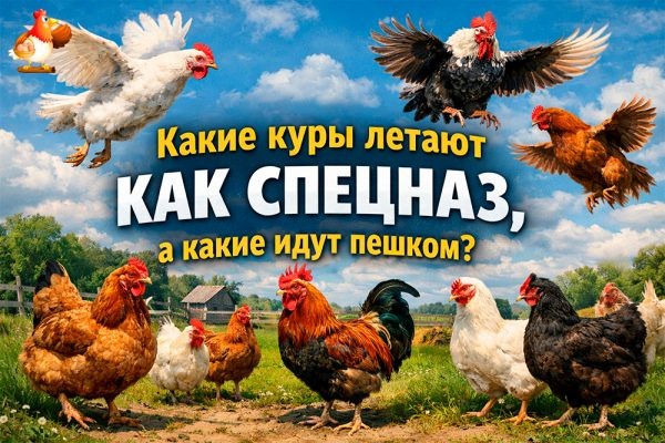 Какие куры летают как спецназ, а какие идут пешком – породы, высота и дальность полёта без куриного вранья
