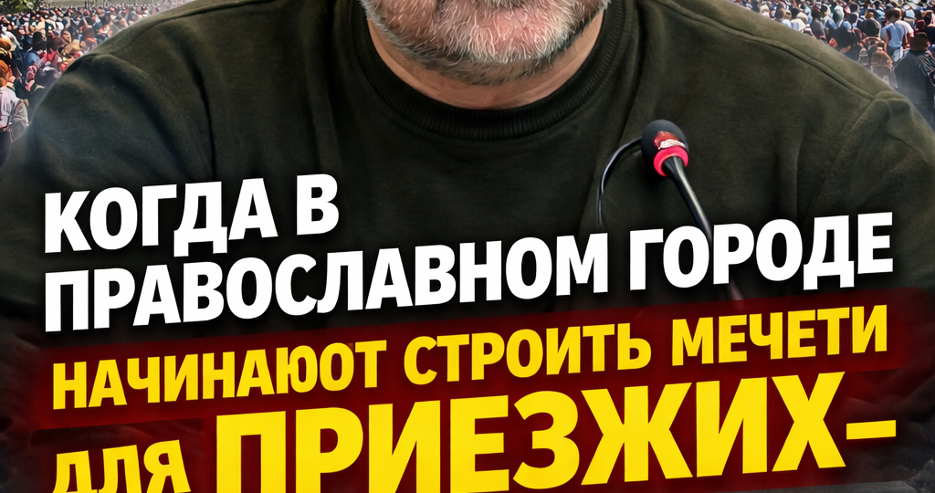 Кирилл Кабанов: «Когда в православном городе начинают строить мечети для приезжих, — это подготовка почвы для будущего контроля»