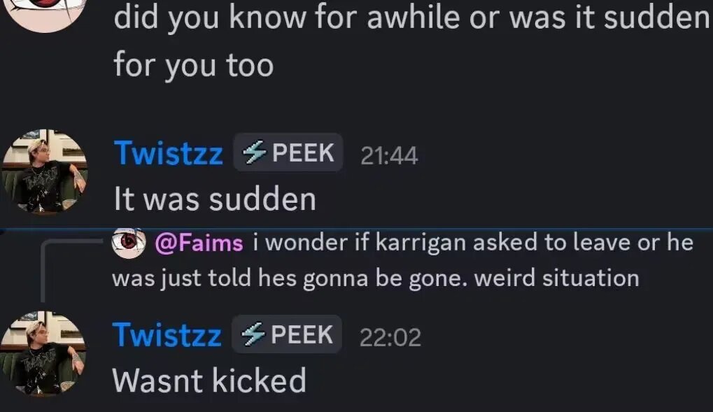 Сообщения Twistzz | Источник: reddit   📷