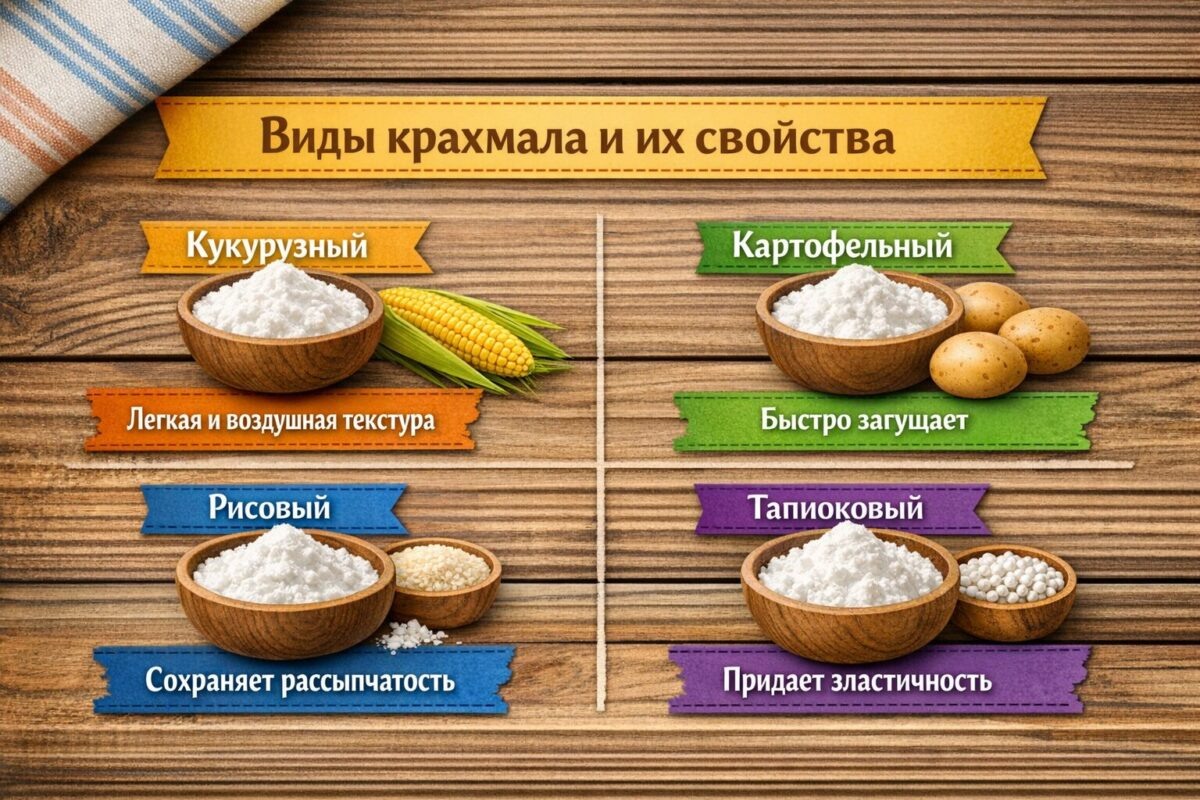 Виды крахмала и их свойства Дмитрий Петров📷
