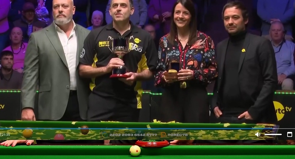 Ронни О'Салливан выиграл турнир памяти Джона Вирго John Virgo Trophy-2026 в преддверии чемпионата мира, разгромив Джона Хиггинса