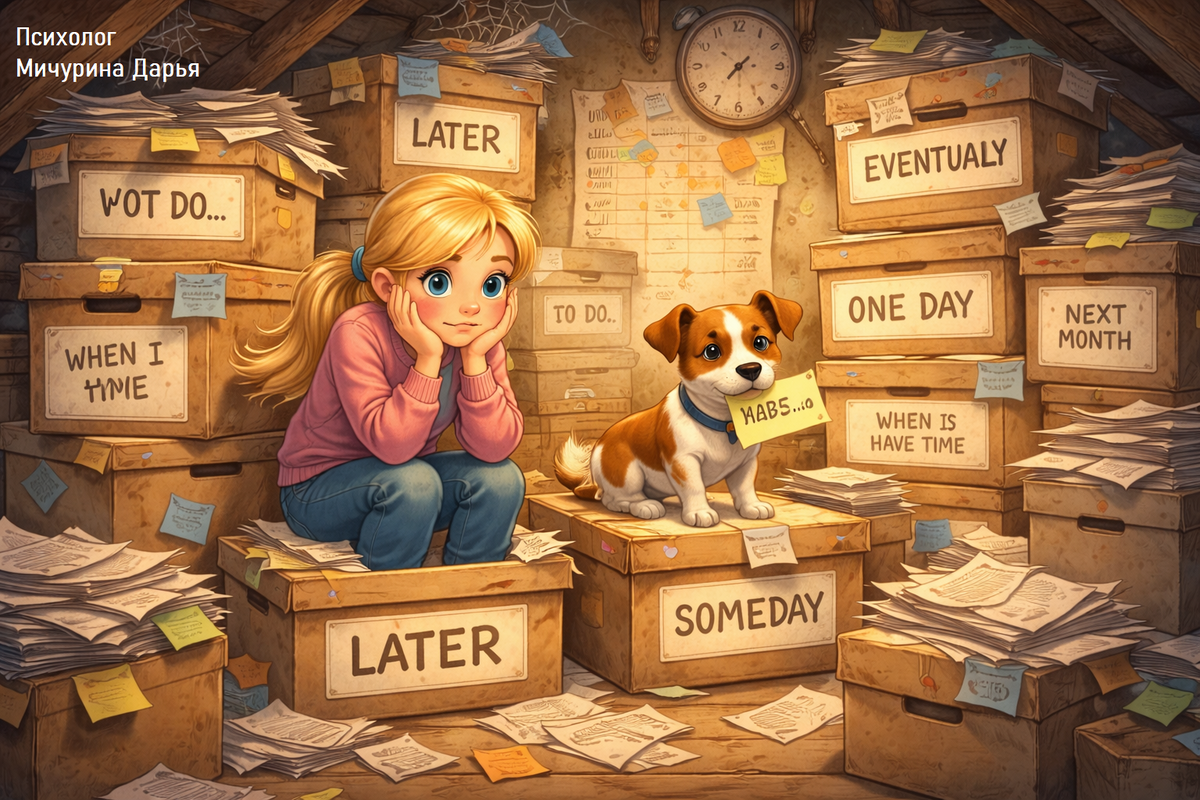 «Сейчас не время»: как мы превращаем жизнь в архив незавершённых планов