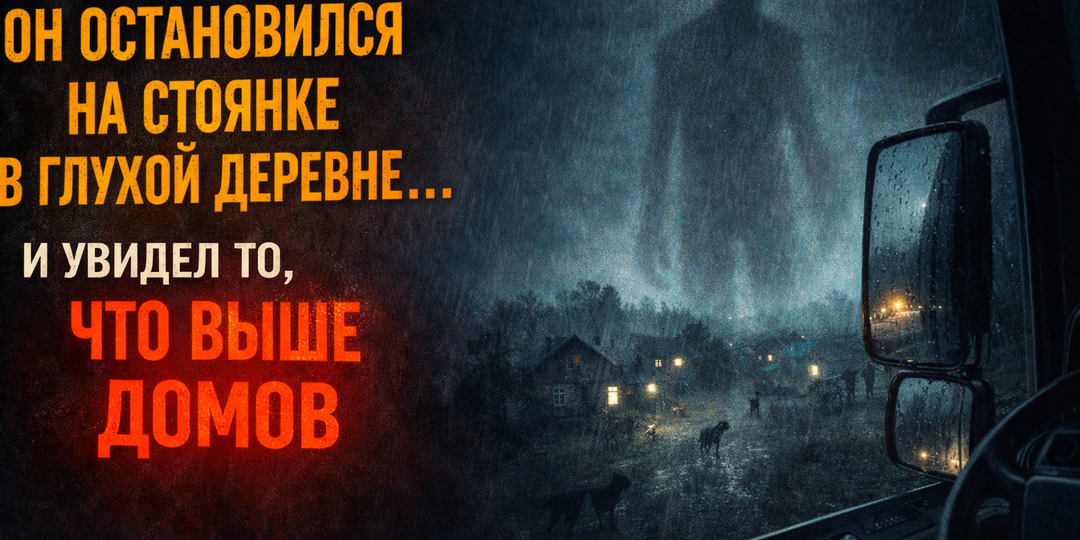 Он остановился на стоянке в глухой деревне… и увидел то, что выше домов