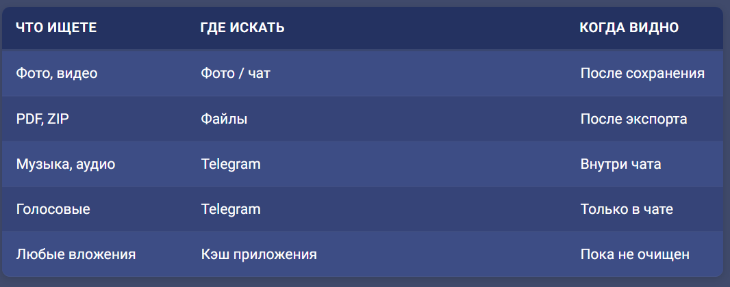 Куда сохраняются файлы с Телеграмма на iPhone: где искать фото, видео и документы