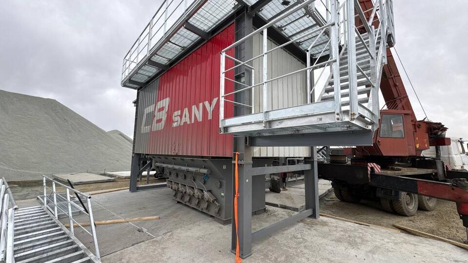     В Барнауле начался монтаж асфальтобетонного завода SANY "СПК Ресурс"