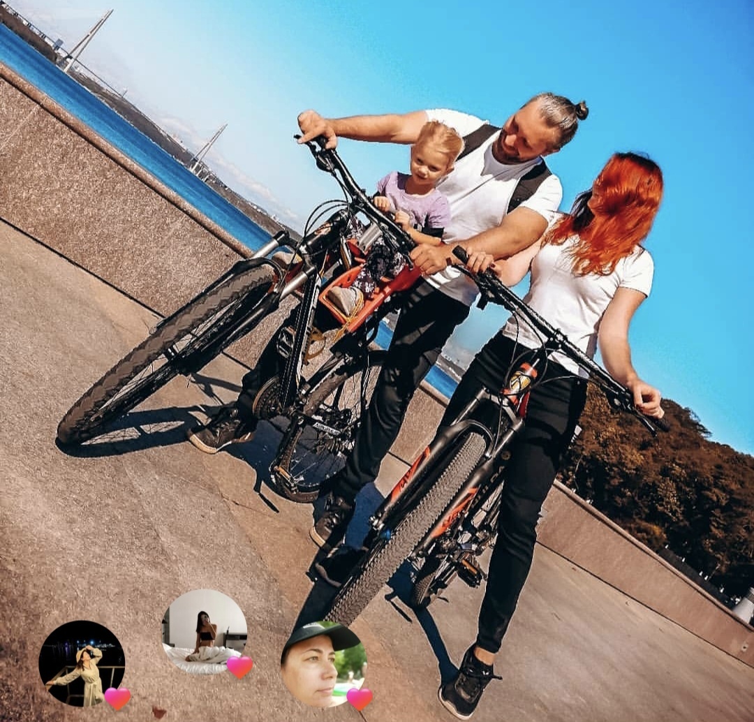 Русский остров - мы научили Руслана кататься на велике, машину как профи водил, а на велике не катался)