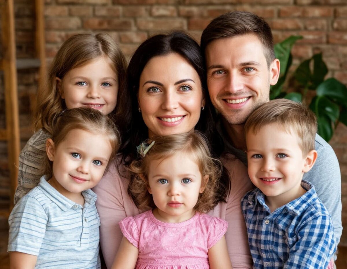 Больше всего многодетных семей в России живет в Москве/Фото: сгенерировано нейросетью Шедеврум
