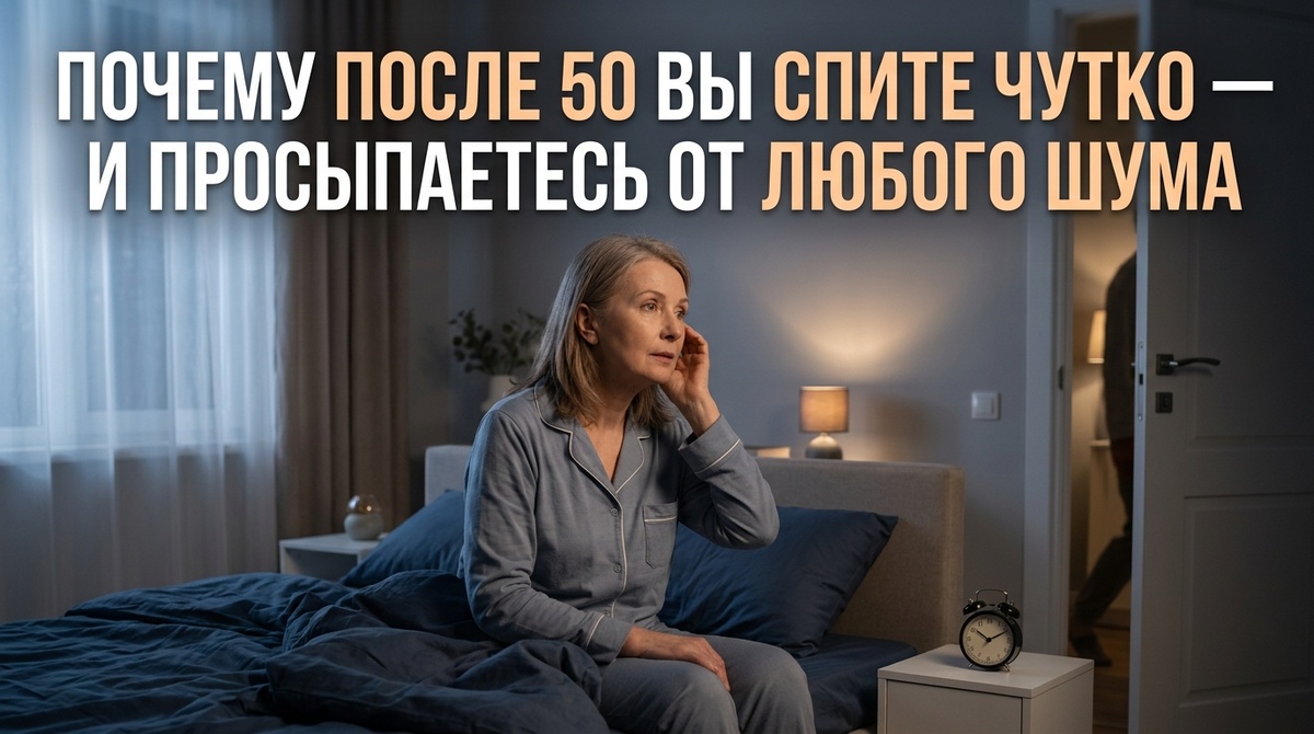 Почему после 50 вы спите чутко — и просыпаетесь от любого шума
