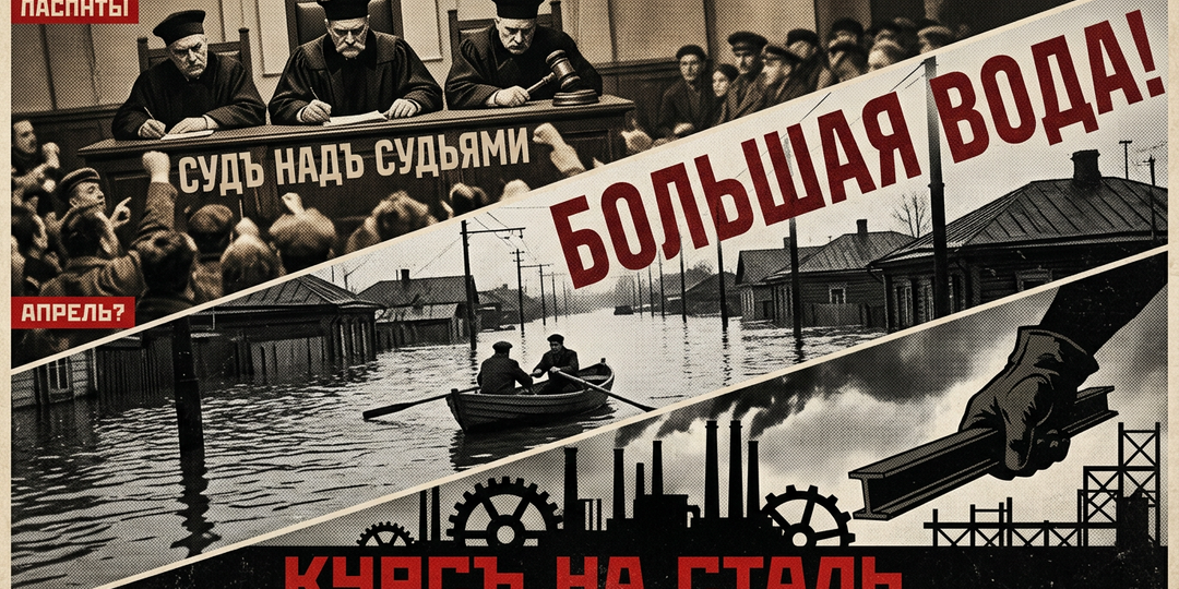 Суд под судом, вода из берегов и курс на сталь
