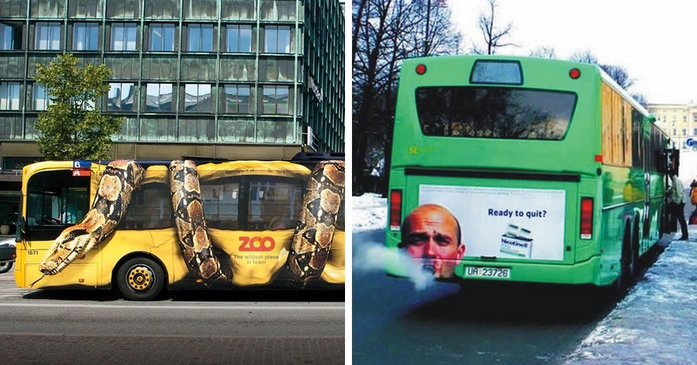 17 примеров рекламы на автобусах, которая превращает общественный транспорт в крутость на колёсах