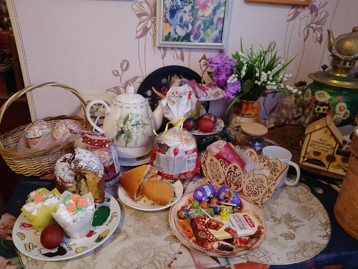 Фото автора, куличи доедаем