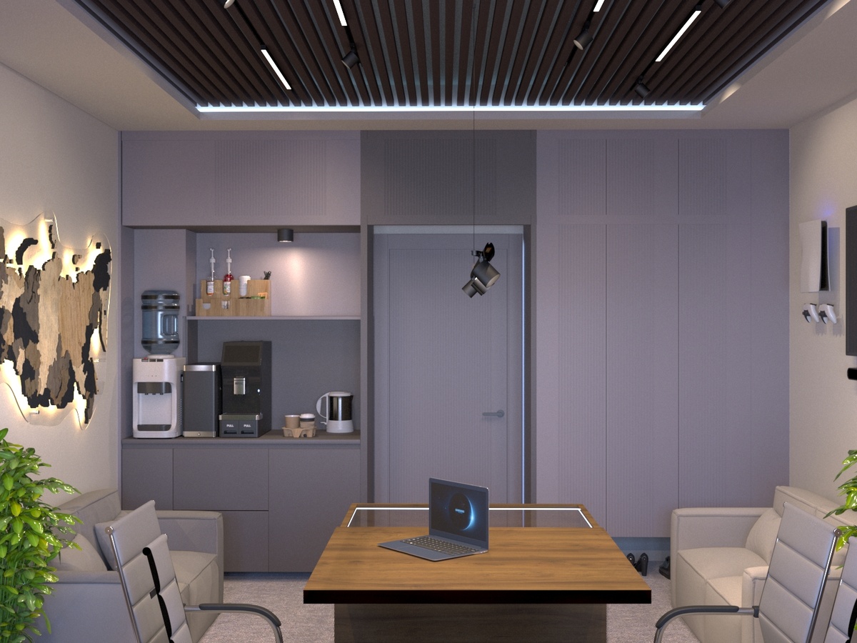 Авторский дизайн офиса. Входная зона