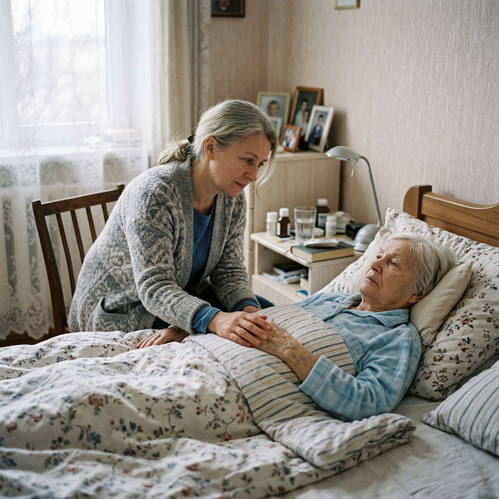    Устала ухаживать за больной матерью, она обо мне никогда не заботилась. Как быть?