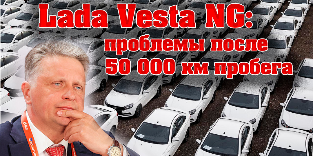 Lada Vesta NG: главные проблемы после 50 000 км пробега