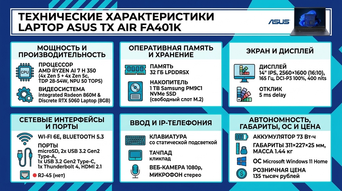Технические характеристики