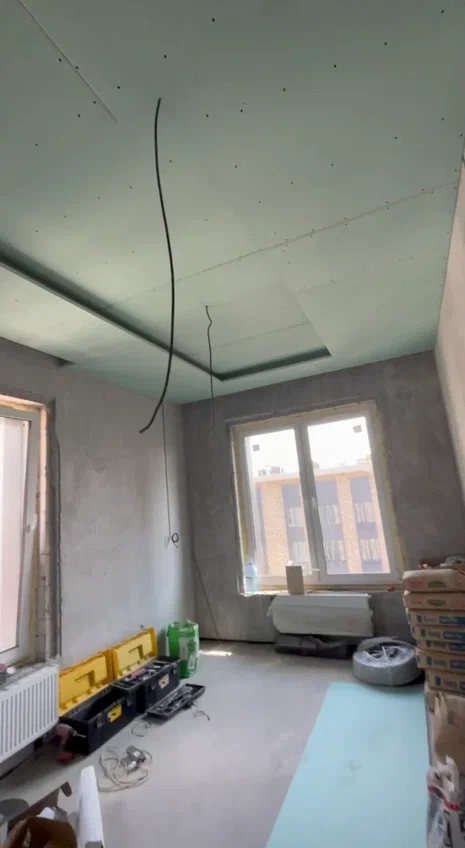 Монтаж потолка из гипсократона. Проект Domeo