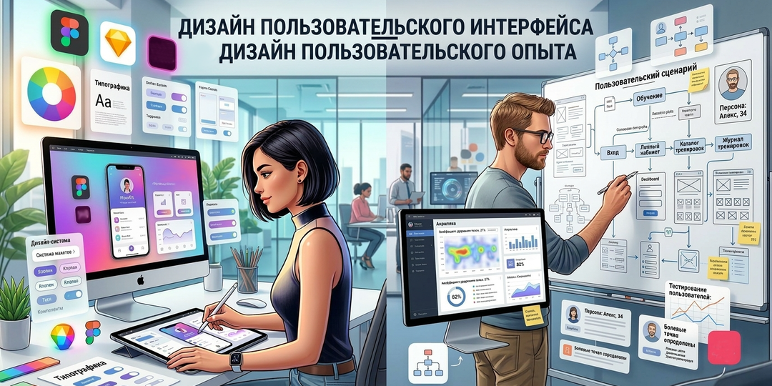 Дизайн пользовательского интерфейса (UI): что это такое и чем он отличается от дизайна пользовательского опыта (UX) 🙄