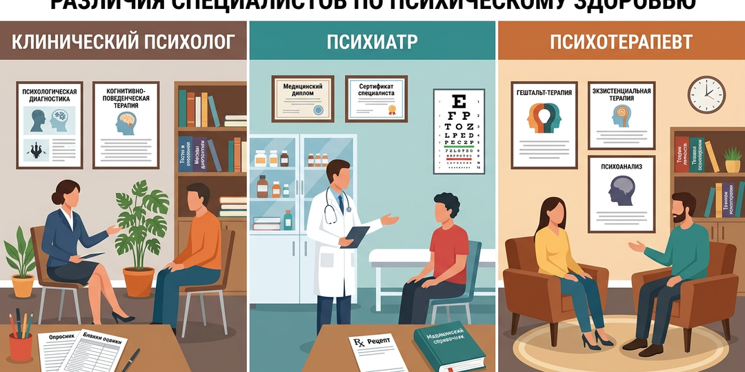 Кто такой клинический психолог и чем отличается от психиатра и психотерапевта? 🙇‍♀️